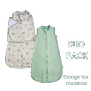 PACK duo - Swaddles + Saquito 0-6m de Media Estación