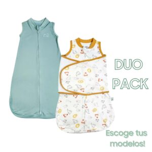 PACK duo - Swaddles + Saquito 0-6m de Verano