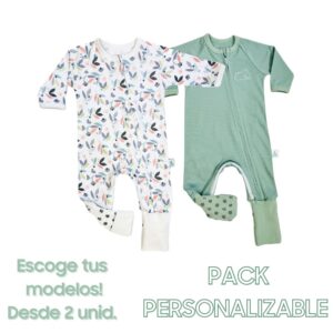 PACK Enterizo Zippy Cotton manga larga
